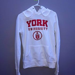 York University White Sweater size: medium